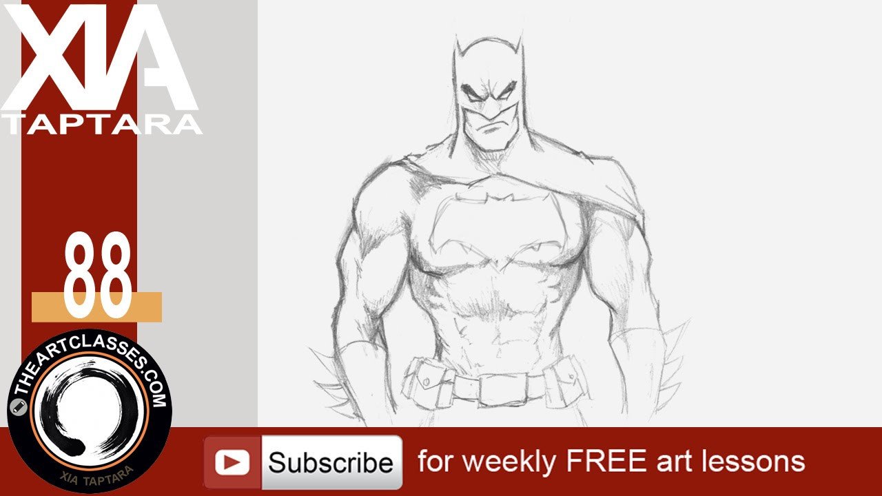 How to draw Batman Dark Knight