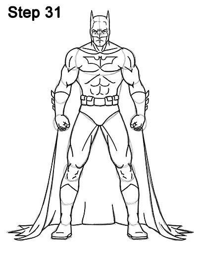 How to Draw Batman Full Body