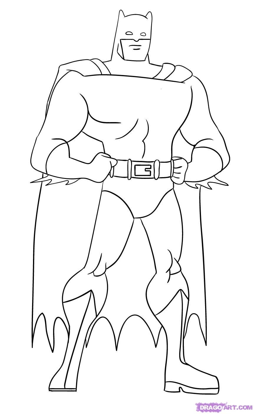 How To Draw Batman Step by Step Dc ics ics FREE