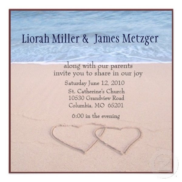 Seal And Send Beach Wedding Invitations To Set The Tone