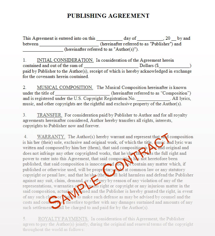 Free Music Contracts Protect Your Brand
