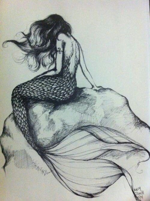 sketches ♥ pencil drawings Mermaid