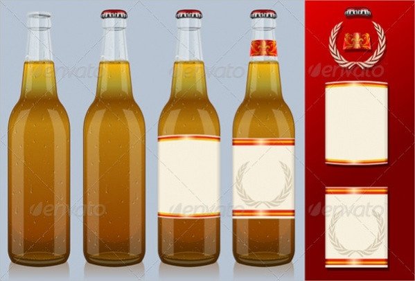 21 Beer Labels PSD Vector EPS Download