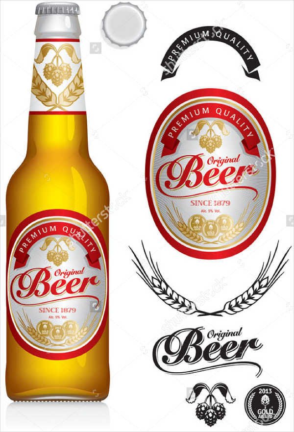 7 Beer Bottle Label Templates Design Templates
