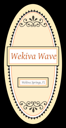 Wekiva Wave Oval Beer Bottle Label Label Templates