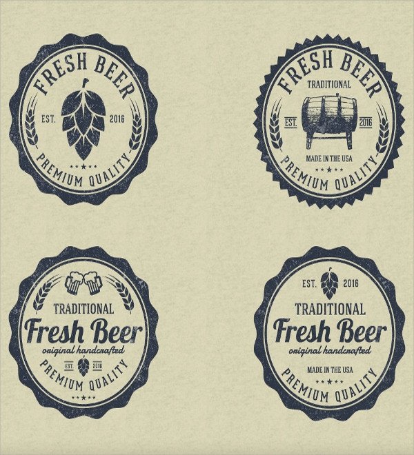 20 Label Template PSD Vector EPS