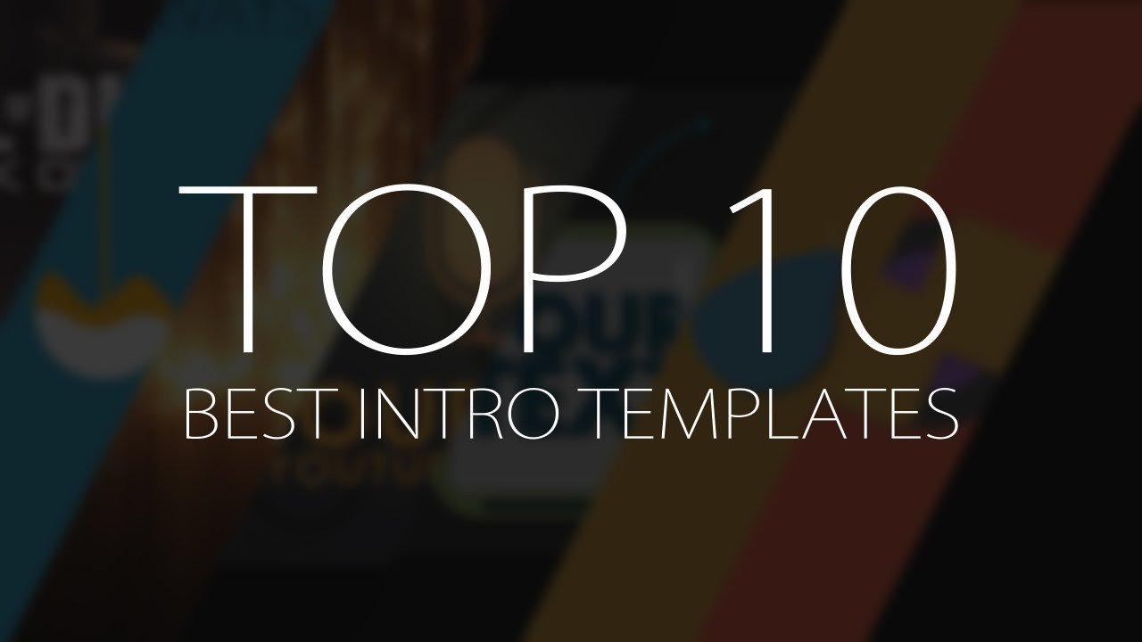 Top 10 Best Motion Graphics INTRO Templates April 2017