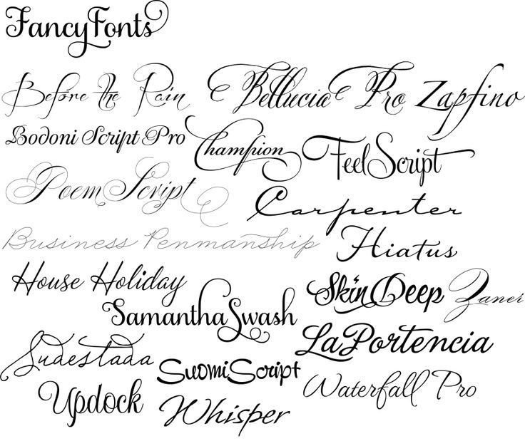 43 best images about script tattoo fonts on Pinterest