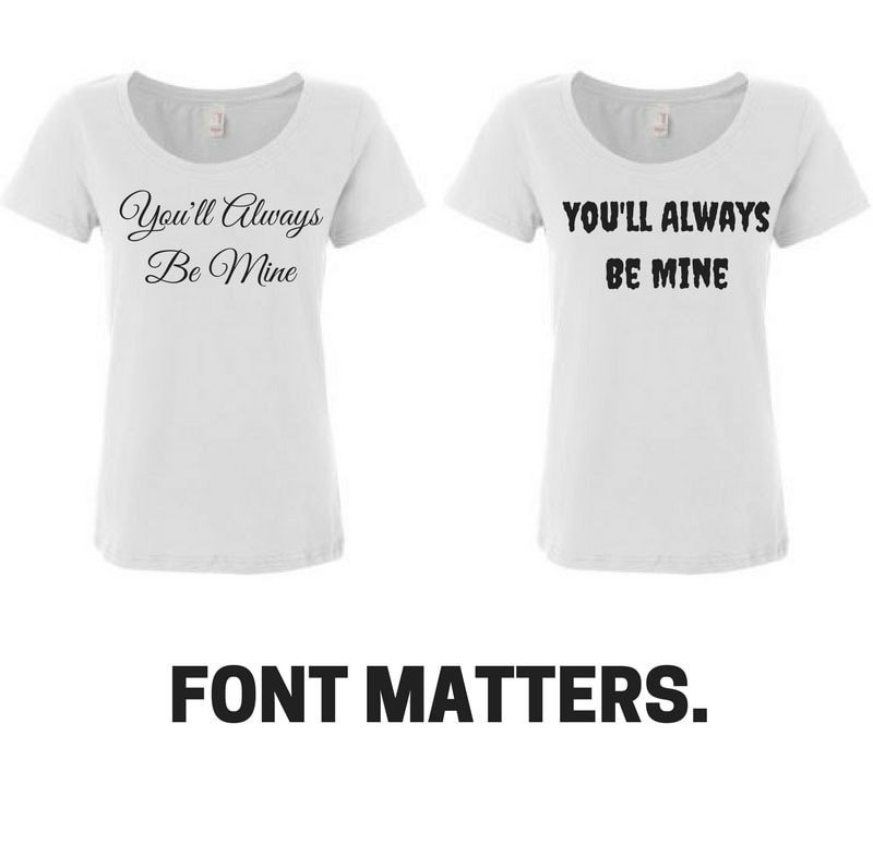 How to Choose the Best Fonts for T Shirt Designs with Font