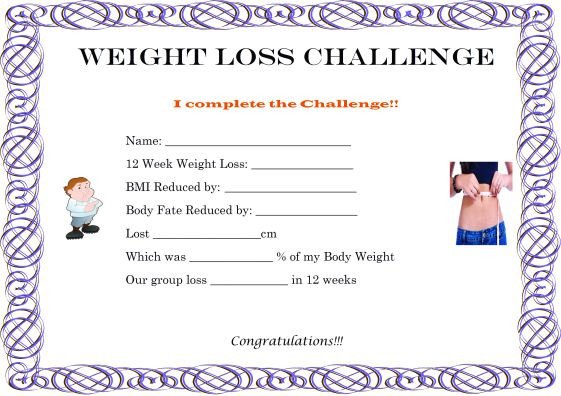 27 of Weight Loss Contest Template