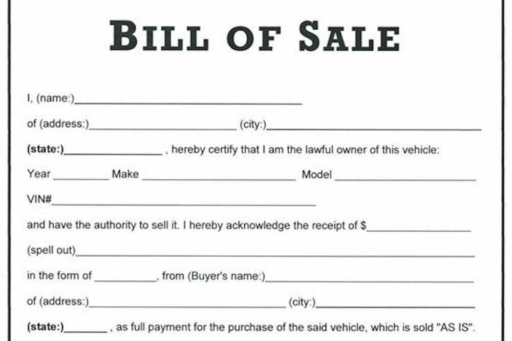 How to Create a Bill of Sale for Selling Your Car