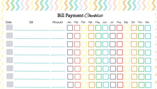 Here s a Free Bill Payment Checklist to Organize Your Bill