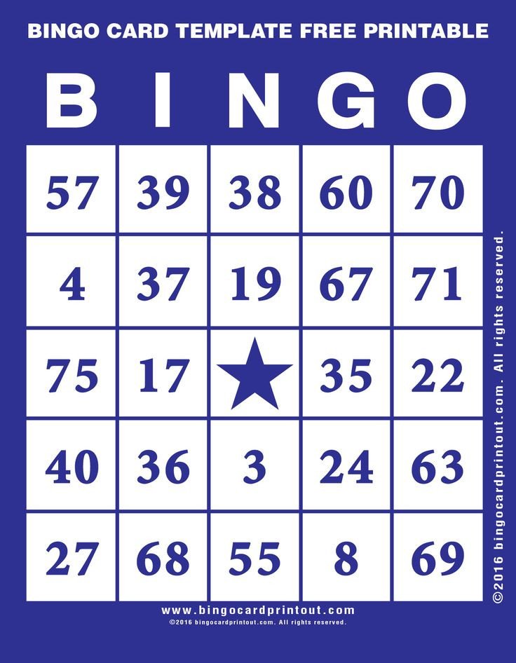 17 Best ideas about Bingo Template on Pinterest