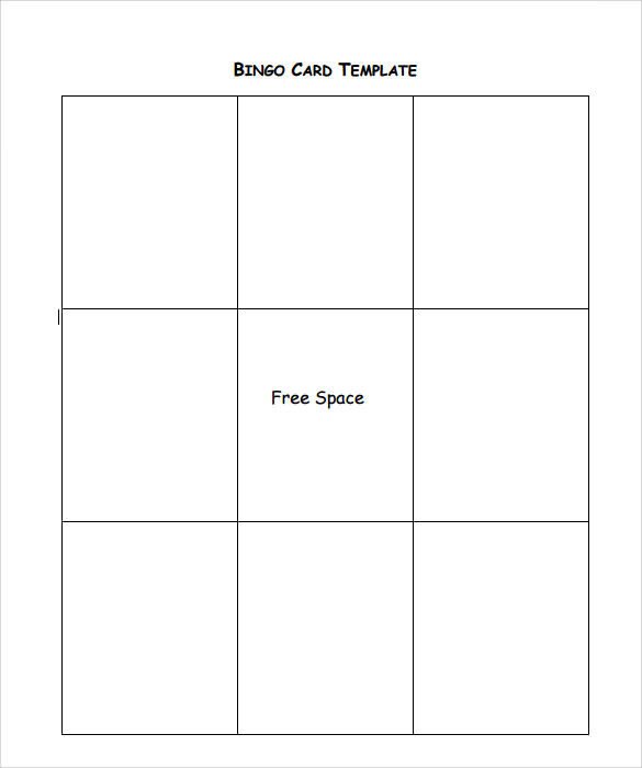 Sample Bingo Card 11 Documents in PDF Word