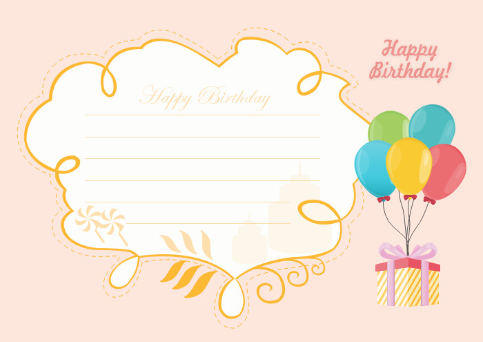 Free Editable and Printable Birthday Card Templates