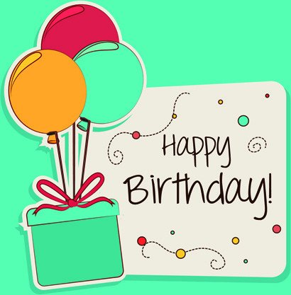 Happy birthday greeting cards free vector 16 505