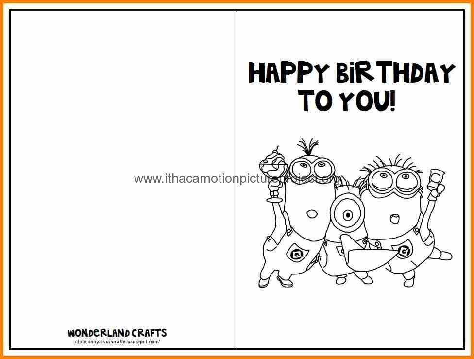 Printable Birthday Cards Template
