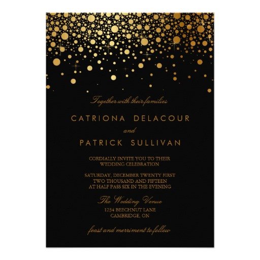 30 000 Black And Gold Invitations Black And Gold