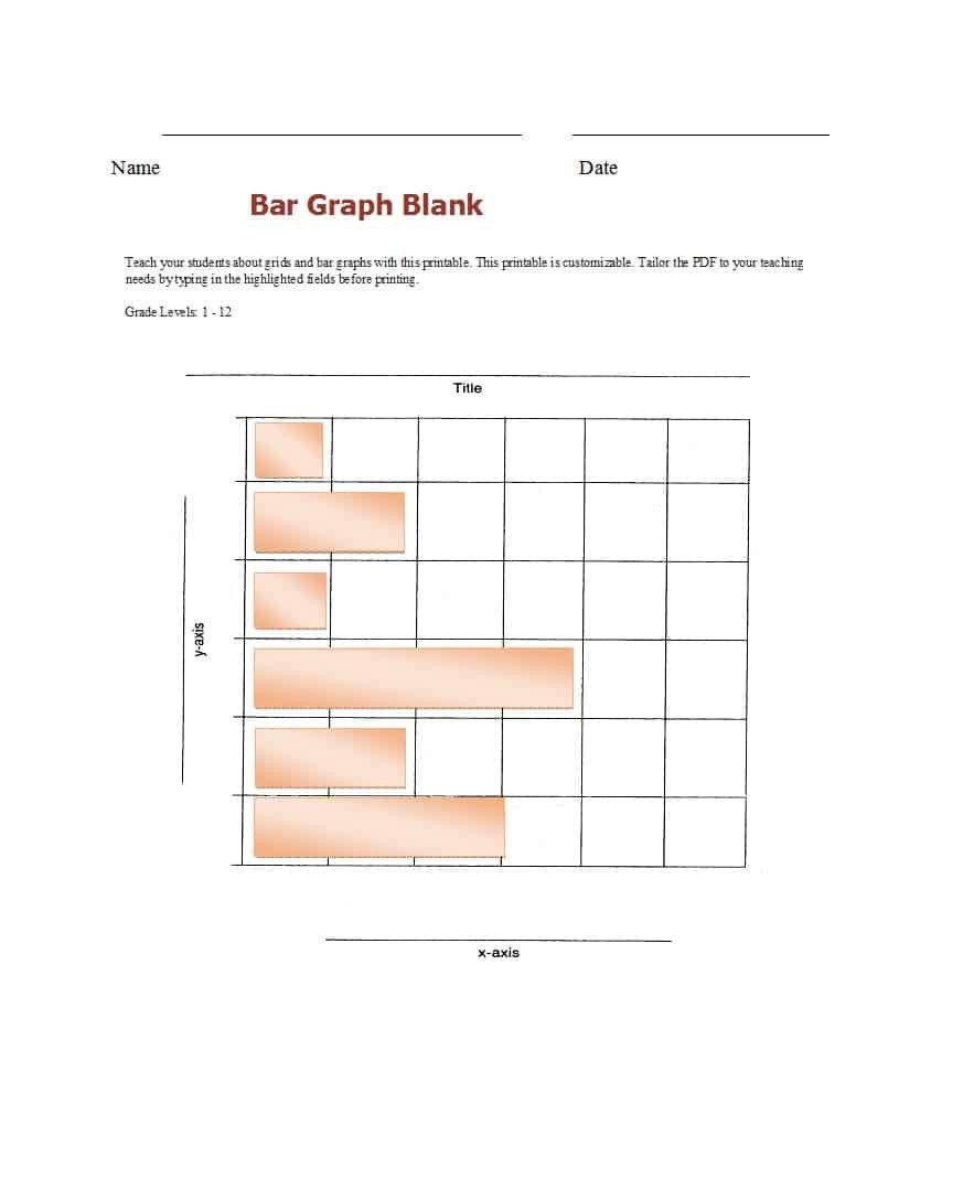 41 Blank Bar Graph Templates [Bar Graph Worksheets]