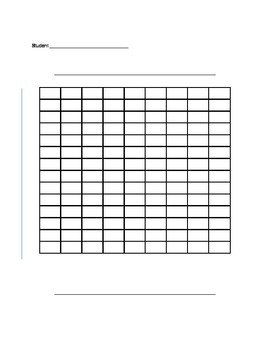 Blank Bar Graph or Double Bar Graph Template by