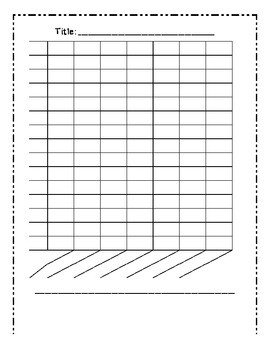 Blank Bar Graph Template 7 Columns by Mrs Cassady