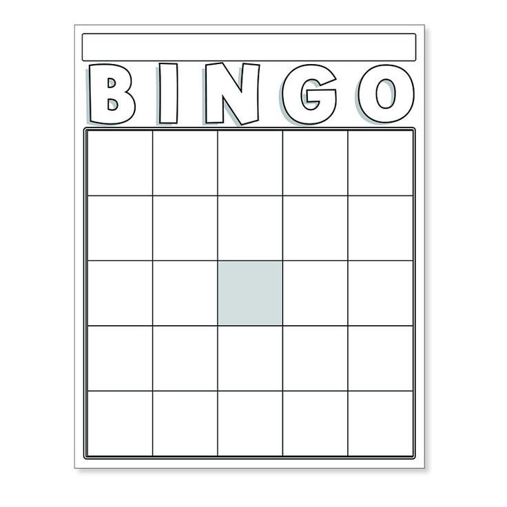 Blank bingo cards white