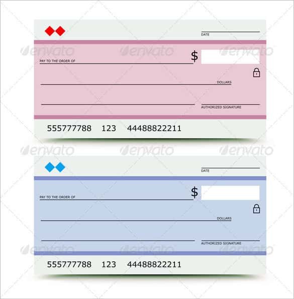 24 Blank Check Template DOC PSD PDF & Vector Formats