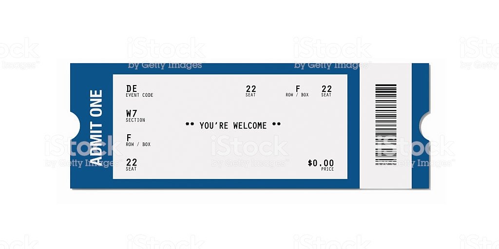Ticket Sampler Blank Event Ticket Stock & More