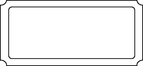 Transparent Blank Ticket Template Example for Concert with