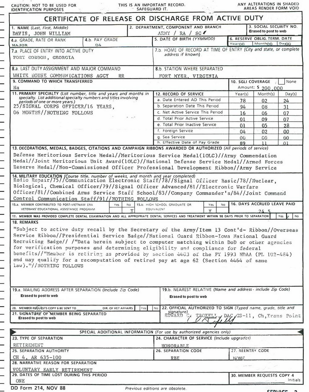 Blank Dd214 Form Download Forms 4209