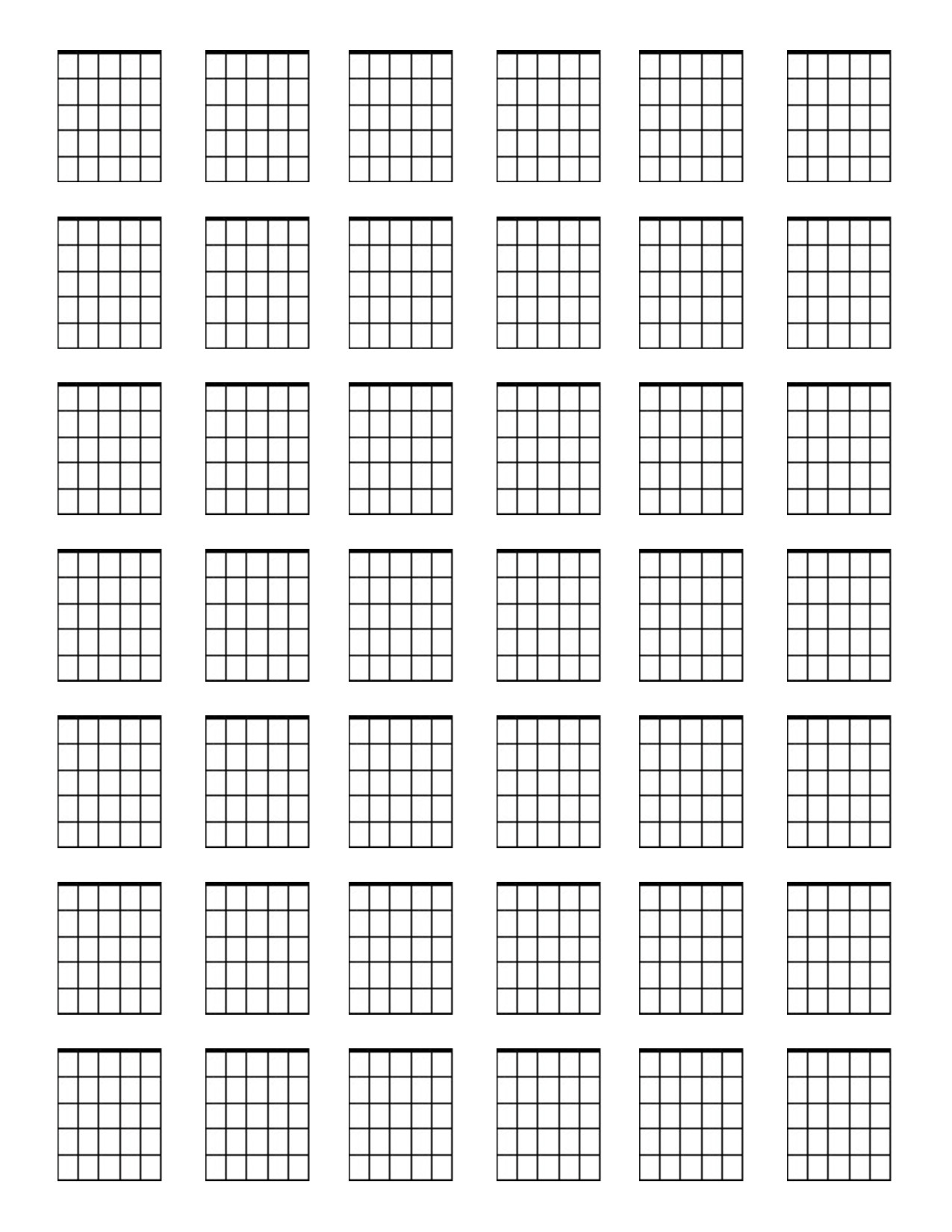 Blank Sheet Music Guitar Chords