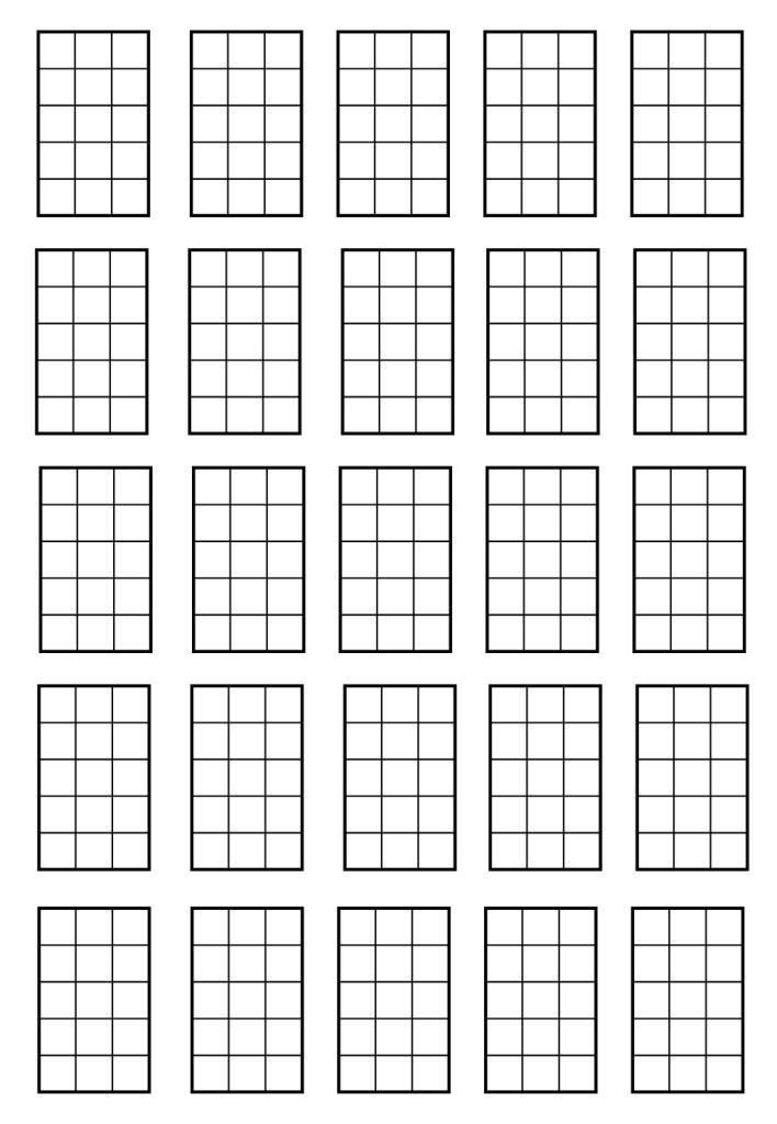 Blank chord sheet in case you wanna write you some songs