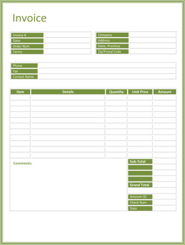 3 Blank Invoice Template and Maker to Make Quick Invoices