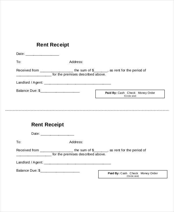 11 Blank Receipt Templates Examples in Word PDF