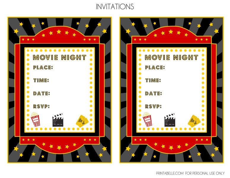 Blank Movie Ticket Invitation Template FREE DOWNLOAD Aashe