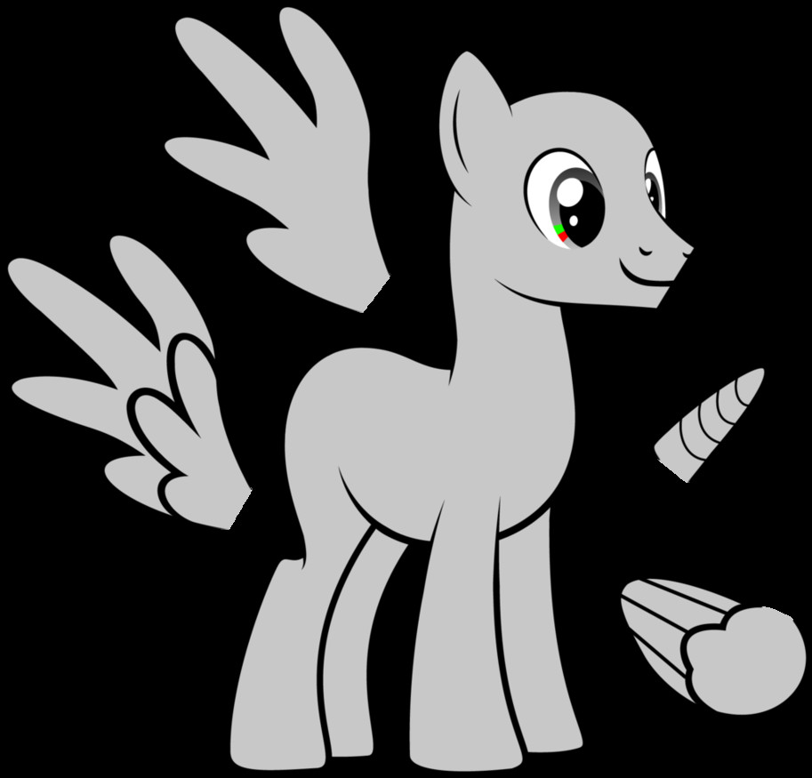 MLP FiM Male Adult Pony Vector Base by
