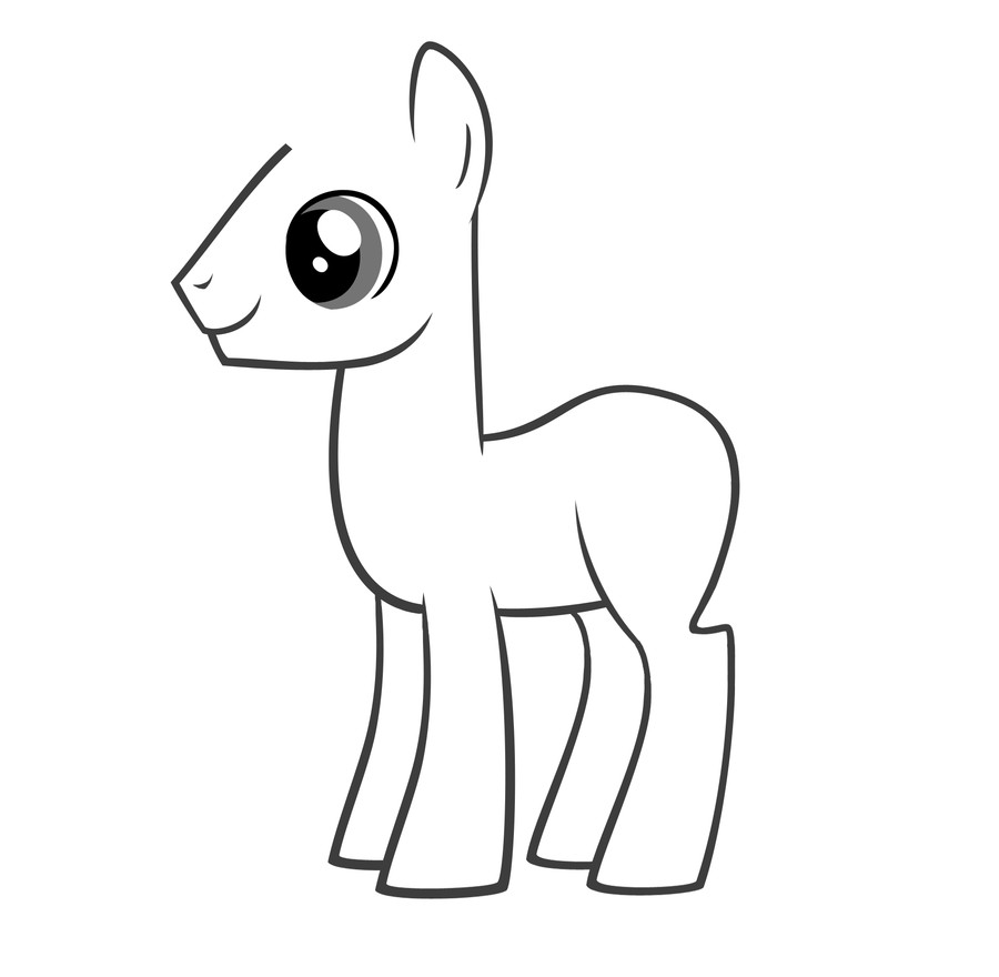 Pony Template by Zeke Staright on DeviantArt