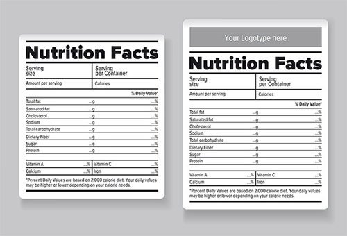 Nutrition Label Blank Ftempo Inspiration