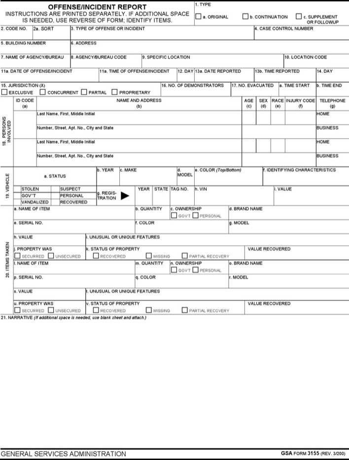 Download Blank Police Report Template for Free TidyTemplates