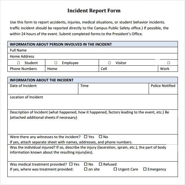 Sample Police Report 5 Documents in PDF