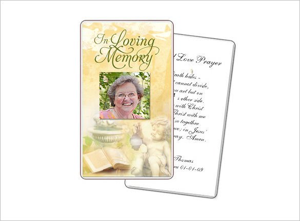 16 Obituary Card Templates Free Printable Word Excel