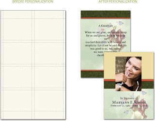 Personalized Prayer Cards and Funeral Stationery