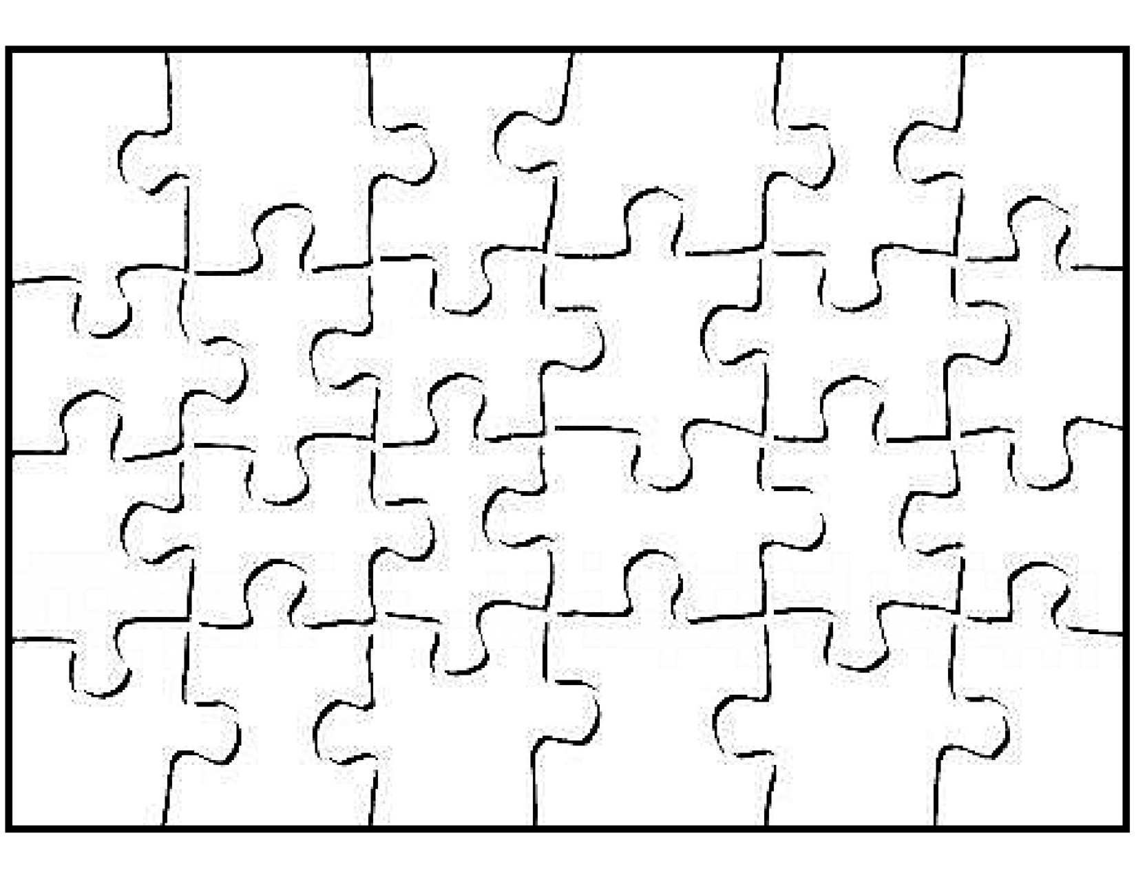 Printable Blank Puzzle Piece Template school