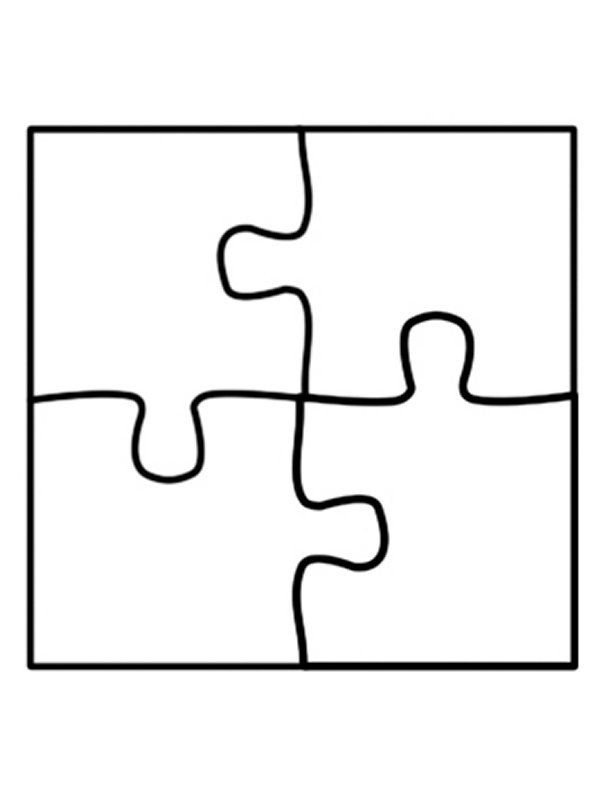 Puzzle Piece Template on Pinterest