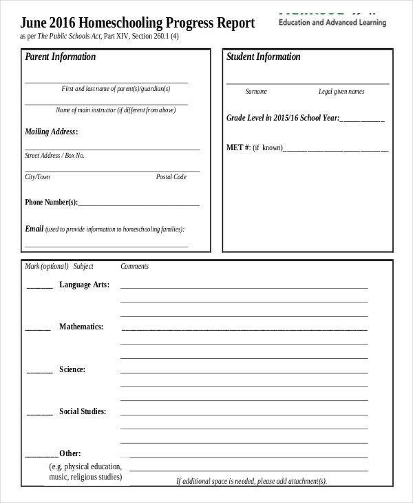 11 Report Card Templates Word Docs PDF Pages