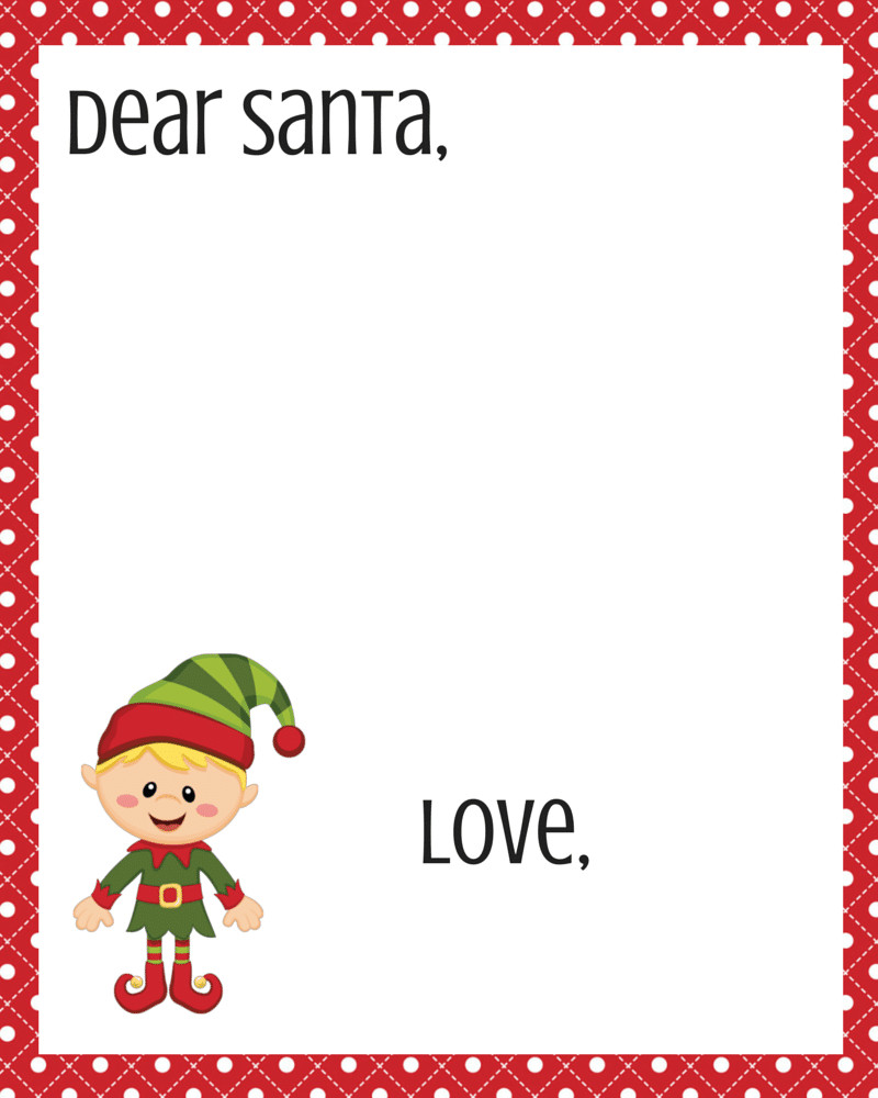 Free Dear Santa Printable Set