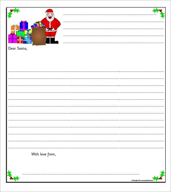 Santa Letter Template 7 Download Free Documents in PDF