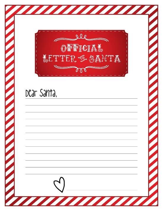 Top 15 Best Blank Letters to Santa Free Printable