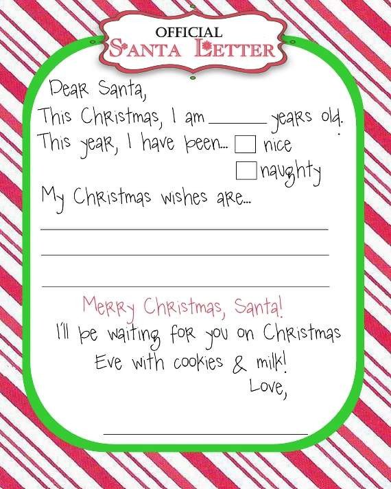 Top 15 Best Blank Letters to Santa Free Printable Templates