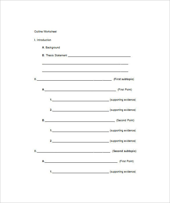 blank sermon outline template This Story Behind Blank